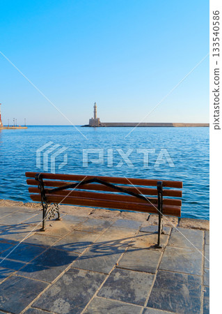 venetian habour of Chania, Crete, Greece venetian habour of Chania, Crete, Greece 133540586