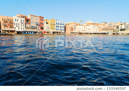 venetian habour of Chania, Crete, Greece venetian habour of Chania, Crete, Greece 133540597