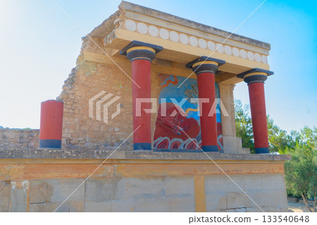 Knossos palace at Crete, Greece 133540648