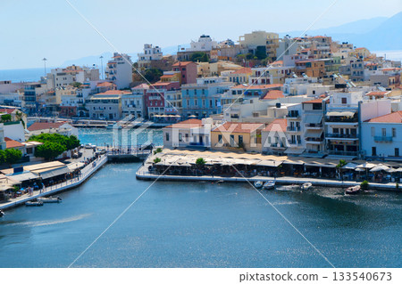 harbour of Agios Nikolaos, Crete, Greece harbour of Agios Nikolaos, Crete, Greece 133540673