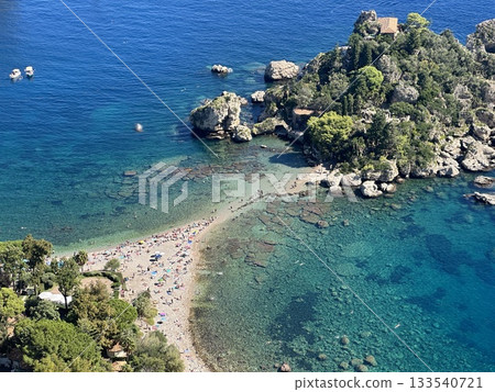 Taormina beach, Sicily Italy 133540721