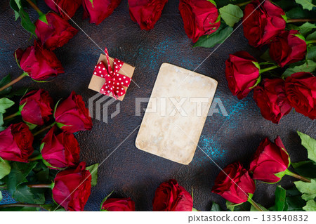 Crimson red rose flowers Crimson red rose flowers 133540832