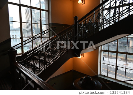 Old stairs of Osaka City Central Public Hall 133541384