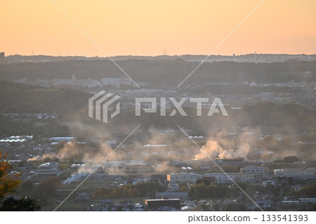 Autumn field burning in the Osaka Plain 133541393