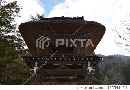 Scenery of Hida Shirakawa-go in early winter Scenery of Hida Shirakawa-go in early winter 133541454