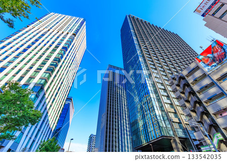 東京新宿區西新宿的城市景觀 東京新宿區西新宿的城市景觀 133542035