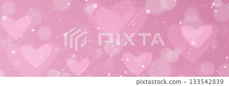 Pink bokeh heart background with glitter effects Pink bokeh heart background with glitter effects 133542839