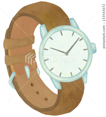 Simple wristwatch illustration 133543072