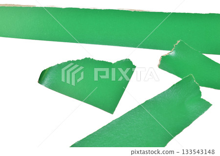 Pieces and strips of torn cardboard. 133543148