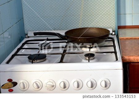 White gas stove. 133543153