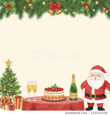 聖誕老人獨自舉辦聖誕派對 133543336