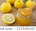 Fresh yuzu fruit and homemade jam 133544141