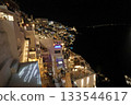 美麗的歐洲夜景，菲拉，聖托里尼島，希臘 133544617