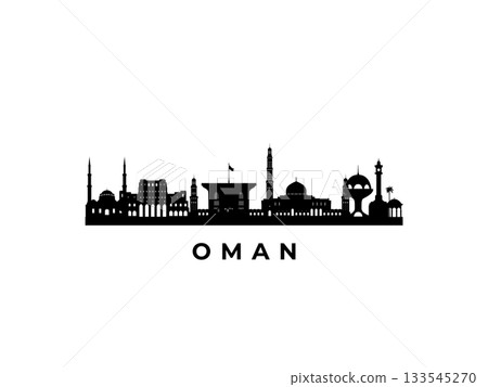 Vector Oman skyline. 133545270