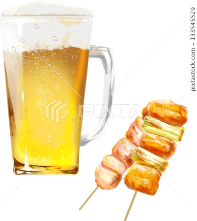 烤雞串和啤酒暢飲派對 烤雞串和啤酒暢飲派對 133545529