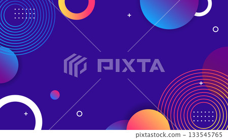 Abstract colorful geometric shapes background with gradient circles and modern design elements. Abstract colorful geometric shapes background with gradient circles and modern design elements. 133545765