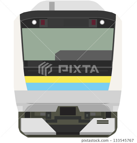 像素藝術風格的E233系列列車(千葉/房總地方線) 像素藝術風格的E233系列列車(千葉/房總地方線) 133545767