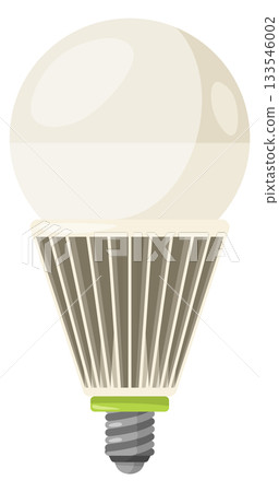 A light bulb is shown in a white background A light bulb is shown in a white background 133546002