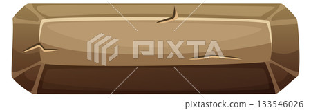 A wooden sign with a hole in it 133546026