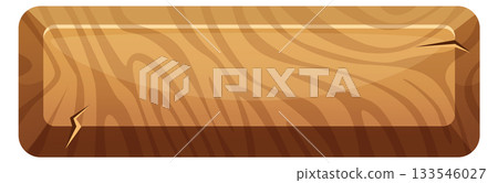 A wooden button with a zigzag pattern A wooden button with a zigzag pattern 133546027