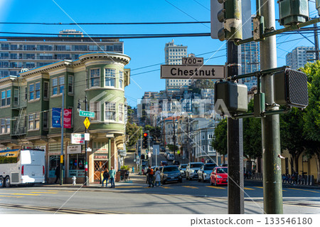 美國舊金山的城市景觀 133546180