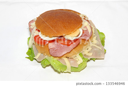 Egg Ham Salad Sandwich Egg Ham Salad Sandwich 133546946