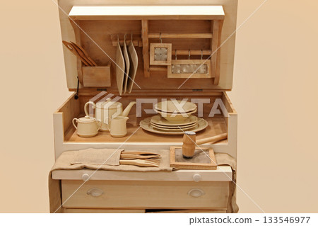 Retro Kitchen Cabinet Front 133546977