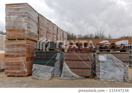 Roof Tiles Bricks Blocks Roof Tiles Bricks Blocks 133547236