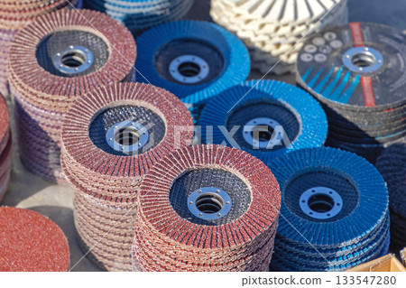 Stacks of Flap Discs 133547280
