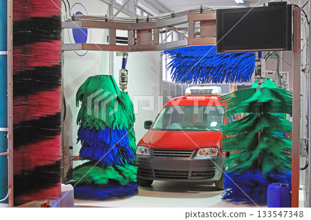 Car Wash Tunnel Car Wash Tunnel 133547348