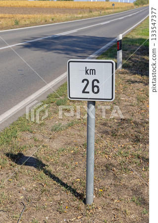 Roadside Marker Sign Roadside Marker Sign 133547377