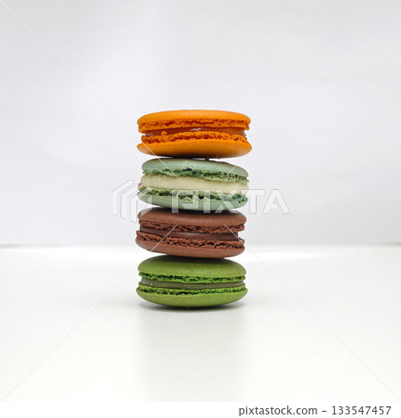 Stacked French Macarons Stacked French Macarons 133547457