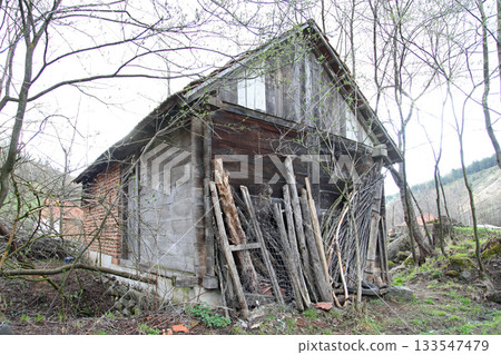 Wooden Shed Cabin 133547479