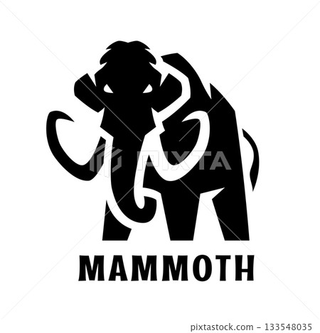 Mammoth silhouette, logo. 133548035