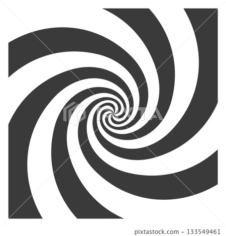 A black and white spiral with a white center A black and white spiral with a white center 133549461