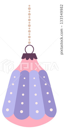 A purple and blue ornament with a white background 133549982