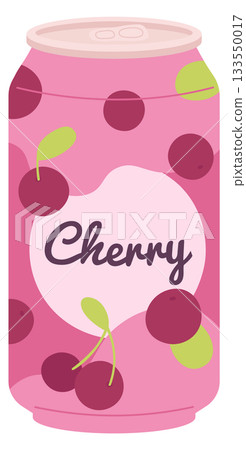 A can of cherry soda with a cherry design on it 133550017