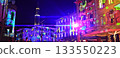 Anamorphic Lens blue flare 6K - Christmas lights on via XX Settembre in Lecco Italy on 11-22-2025 133550223
