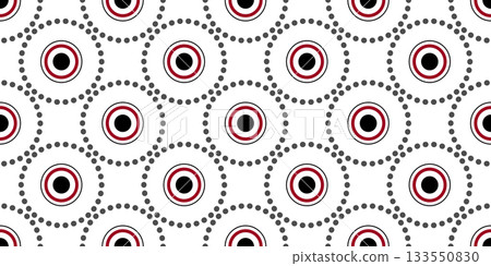 ornamental pattern of red black circles and dots ornamental pattern of red black circles and dots 133550830