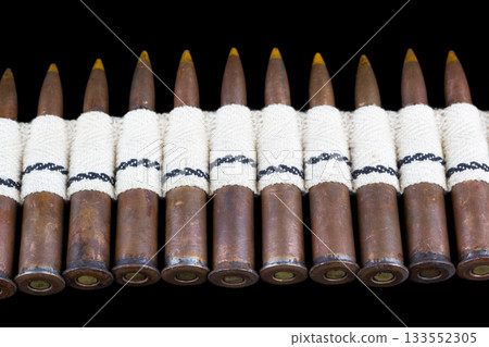 vintage canvas ammo belt with cartridges 133552305