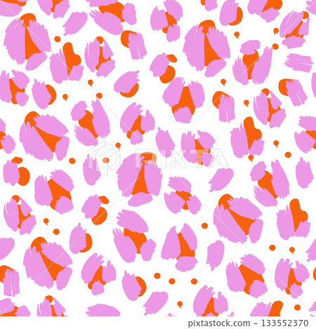Leopard cheetah skin vector seamless pattern abstract animal print modern design 133552370