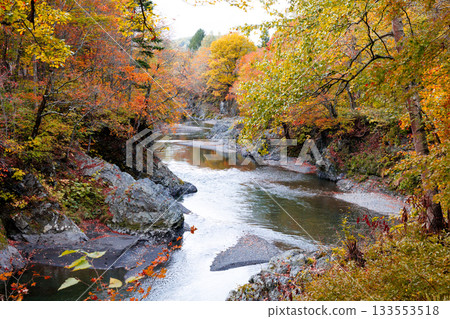 Autumn scenery of Takinoue Town 133553518