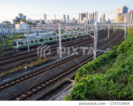 【橫濱線】清晨開往八王子方向的列車 133553604