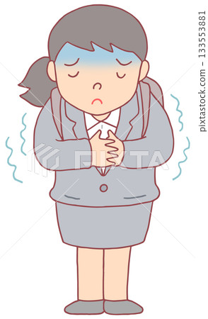 Illness, Disorders, and Diseases - Chills, chills, shivering, feeling unwell Illness, Disorders, and Diseases - Chills, chills, shivering, feeling unwell 133553881