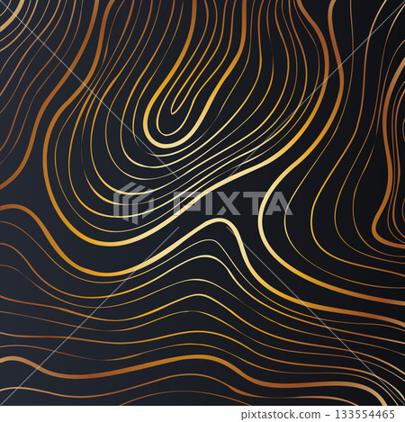 Golden Wood Wave Texture on Dark Background Golden Wood Wave Texture on Dark Background 133554465
