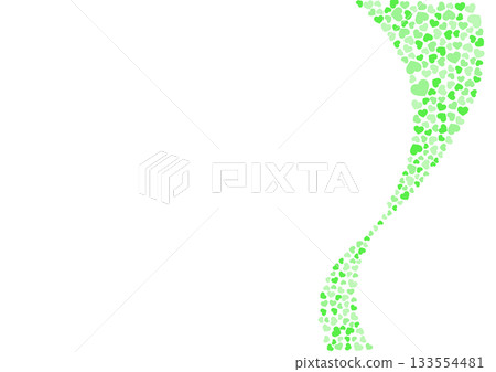 Heart pattern background Green 3 colors Heart 133554481