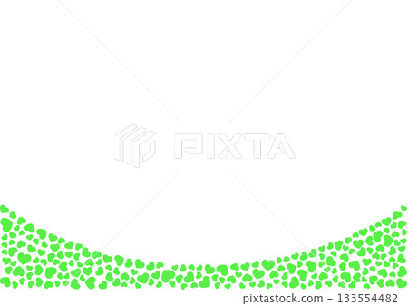 Heart pattern background Green monochrome Heart Heart pattern background Green monochrome Heart 133554482