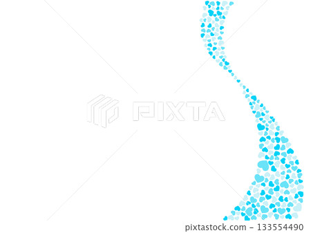 Heart pattern background Light blue 3 colors Heart 133554490