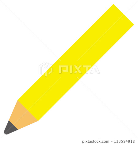 Yellow pencil illustration 133554918