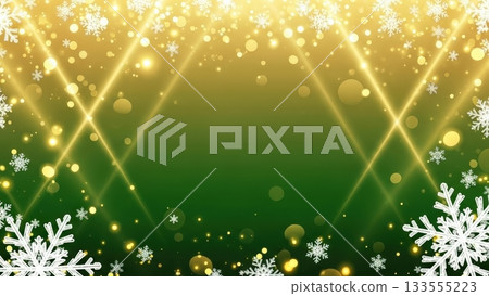 一張精美的節日背景圖片,適合年末促銷,圖片以深綠色為底,點綴著白色閃光和雪花。 一張精美的節日背景圖片,適合年末促銷,圖片以深綠色為底,點綴著白色閃光和雪花。 133555223